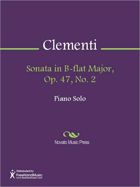 Sonata in B-flat Major, Op. 47, No. 2