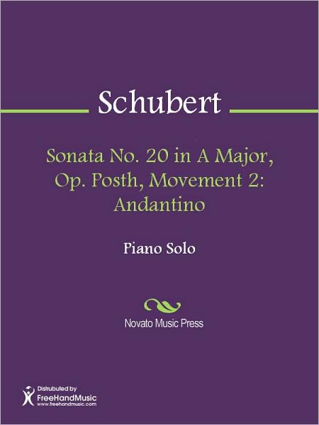 Sonata No. 20 in A Major, Op. Posth, Movement 2: Andantino