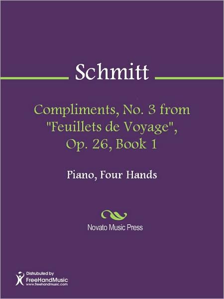 Compliments, No. 3 from "Feuillets de Voyage", Op. 26, Book 1