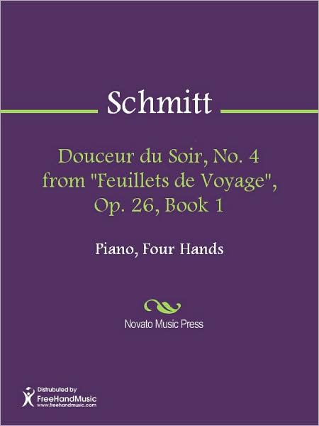 Douceur du Soir, No. 4 from "Feuillets de Voyage", Op. 26, Book 1