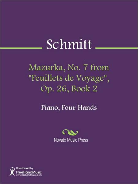 Mazurka, No. 7 from "Feuillets de Voyage", Op. 26, Book 2