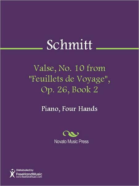Valse, No. 10 from "Feuillets de Voyage", Op. 26, Book 2