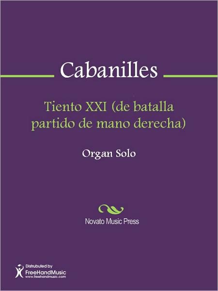 Tiento XXI (de batalla partido de mano derecha)