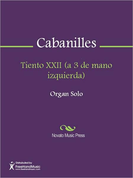 Tiento XXII (a 3 de mano izquierda)