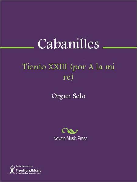 Tiento XXIII (por A la mi re)