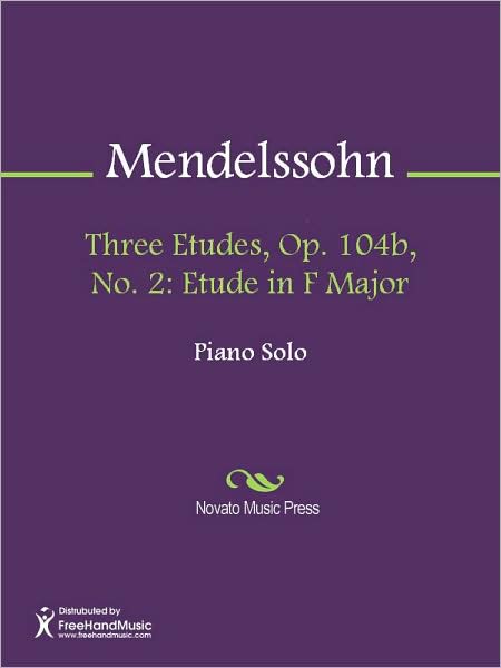 Three Etudes, Op. 104b, No. 2: Etude in F Major