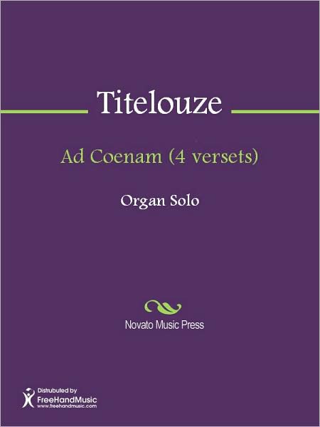 Ad Coenam (4 versets)
