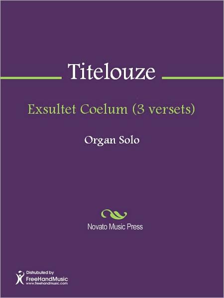 Exsultet Coelum (3 versets)