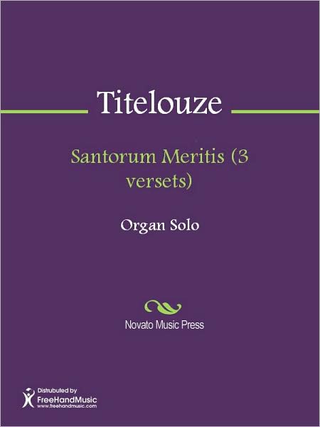 Santorum Meritis (3 versets)