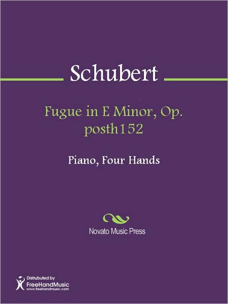 Fugue in E Minor, Op. posth152