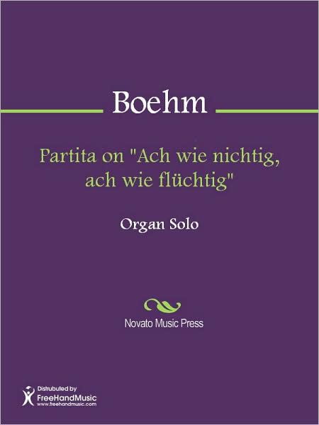 Partita on "Ach wie nichtig, ach wie fluchtig"