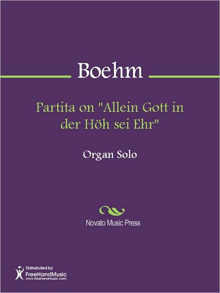 Partita on "Allein Gott in der Hoh sei Ehr"