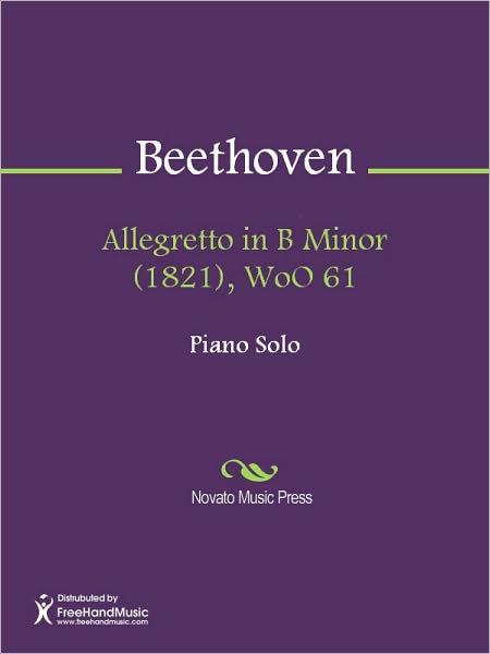 Allegretto in B Minor (1821), WoO 61