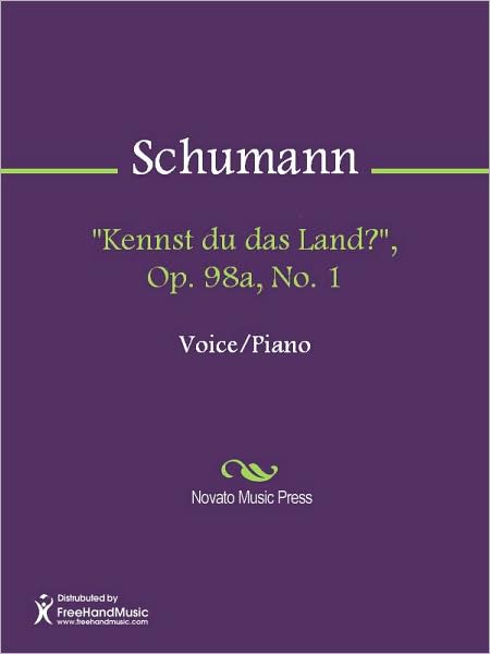 "Kennst du das Land?", Op. 98a, No. 1