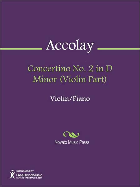 Concertino No. 2 in D Minor (Violin Part)