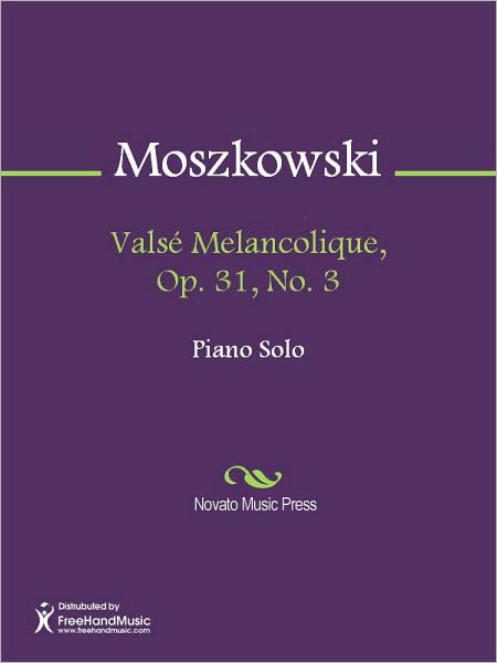 Valse Melancolique, Op. 31, No. 3