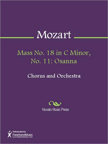 Mass No. 18 in C Minor, No. 11: Osanna