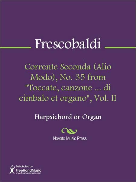 Corrente Seconda (Alio Modo), No. 35 from "Toccate, canzone ... di cimbalo et organo", Vol. II