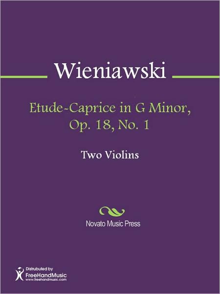 Etude-Caprice in G Minor, Op. 18, No. 1