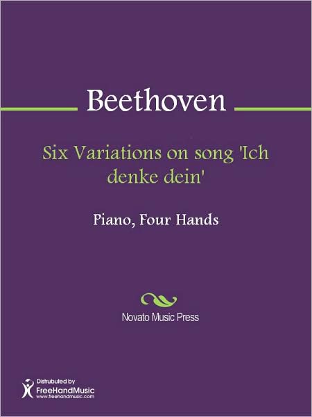 Six Variations on song 'Ich denke dein'