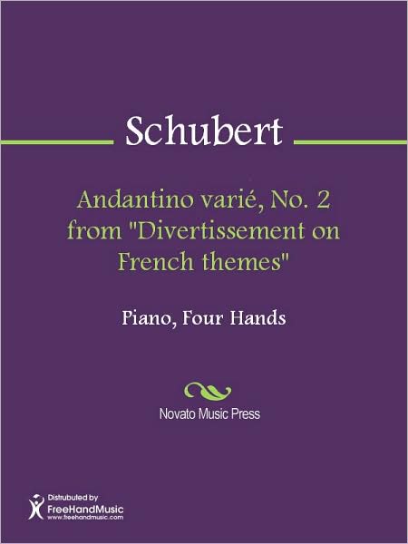 Andantino varie, No. 2 from "Divertissement on French themes"