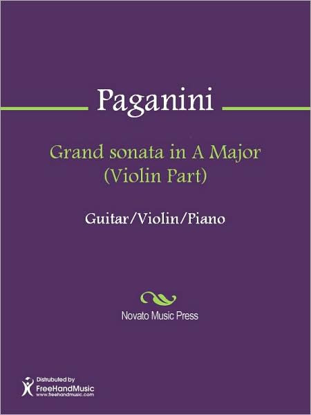 Grand sonata in A Major (Violin Part)