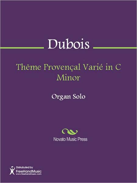 Theme Provencal Varie in C Minor