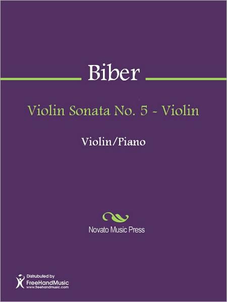 Violin Sonata No. 5 - Violin