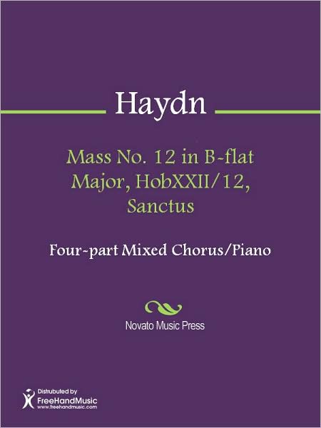 Mass No. 12 in B-flat Major, HobXXII/12, Sanctus