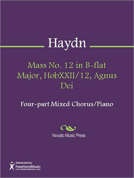 Mass No. 12 in B-flat Major, HobXXII/12, Agnus Dei