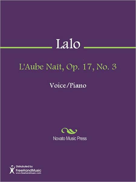 L'Aube Nait, Op. 17, No. 3