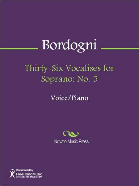 Thirty-Six Vocalises for Soprano: No. 5