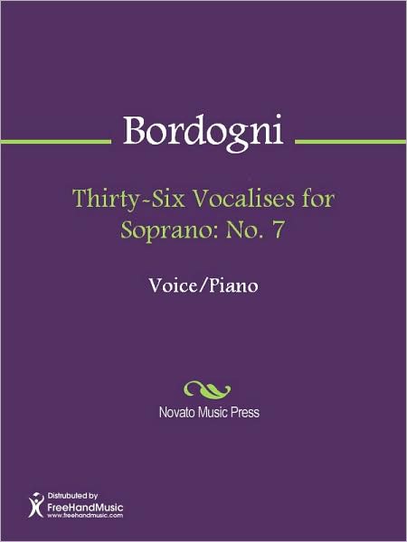 Thirty-Six Vocalises for Soprano: No. 7