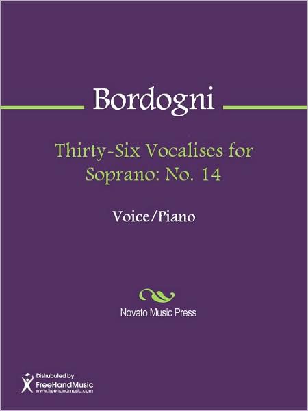 Thirty-Six Vocalises for Soprano: No. 14