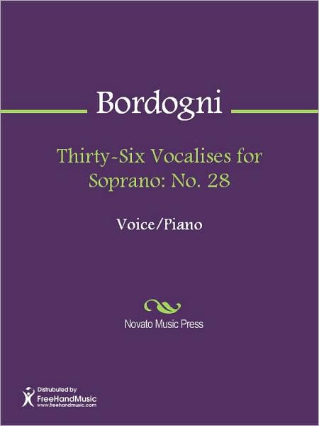 Thirty-Six Vocalises for Soprano: No. 28