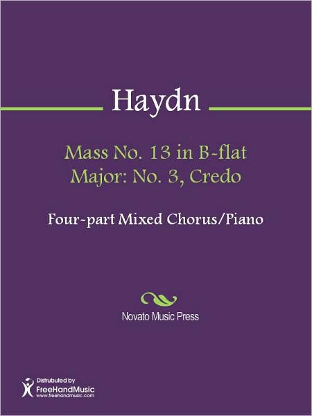 Mass No. 13 in B-flat Major: No. 3, Credo