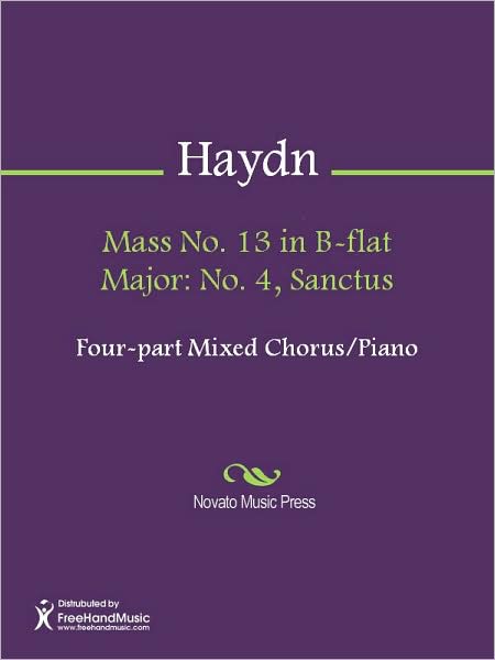 Mass No. 13 in B-flat Major: No. 4, Sanctus