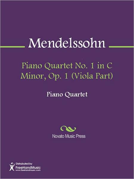 Piano Quartet No. 1 in C Minor, Op. 1 (Viola Part)