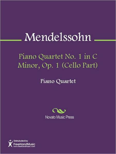 Piano Quartet No. 1 in C Minor, Op. 1 (Cello Part)