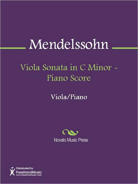 Viola Sonata in C Minor - Piano Score