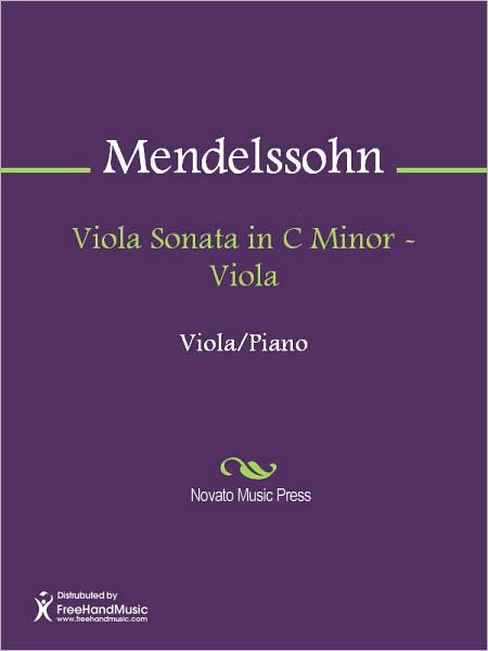 Viola Sonata in C Minor - Viola