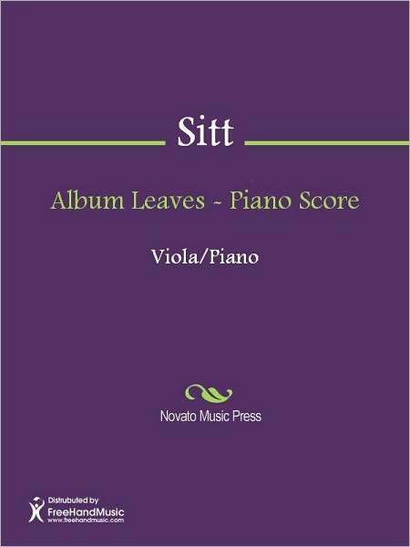 Album Leaves - Piano Score
