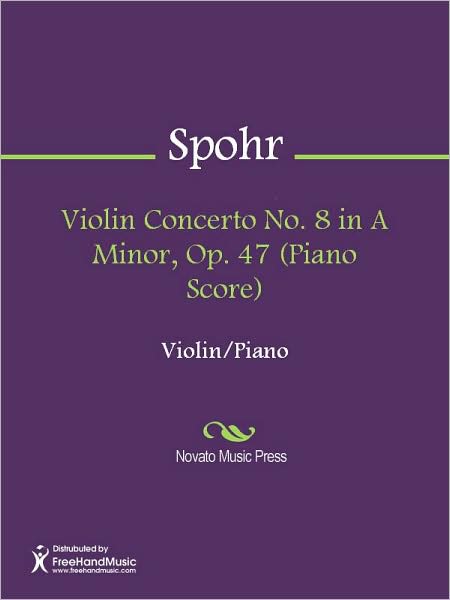 Violin Concerto No. 8 in A Minor, Op. 47 (Piano Score)