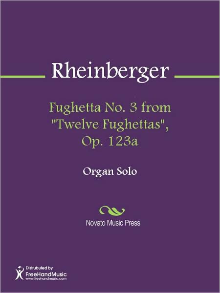 Fughetta No. 3 from "Twelve Fughettas", Op. 123a