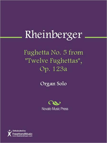 Fughetta No. 5 from "Twelve Fughettas", Op. 123a