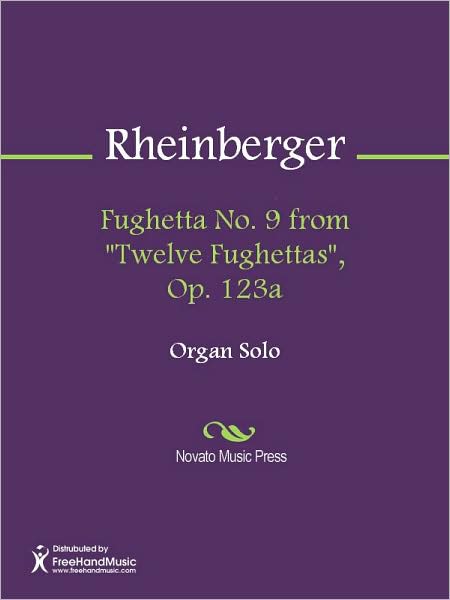 Fughetta No. 9 from "Twelve Fughettas", Op. 123a