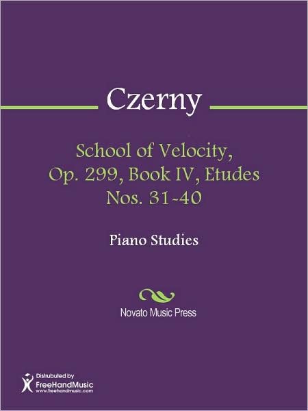 School of Velocity, Op. 299, Book IV, Etudes Nos. 31-40