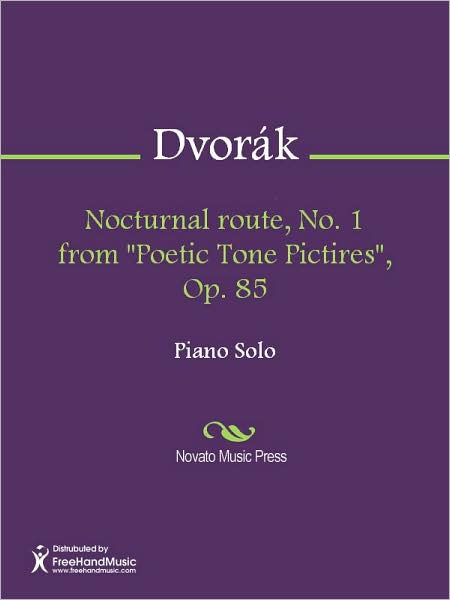 Nocturnal route, No. 1 from "Poetic Tone Pictires", Op. 85