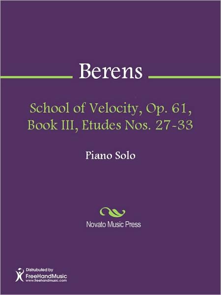 School of Velocity, Op. 61, Book III, Etudes Nos. 27-33