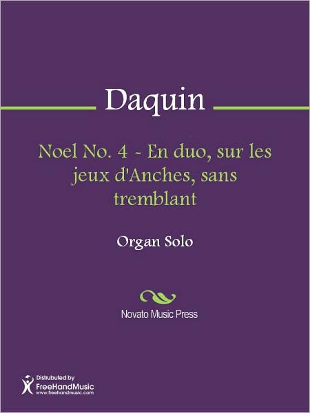 Noel No. 4 - En duo, sur les jeux d'Anches, sans tremblant